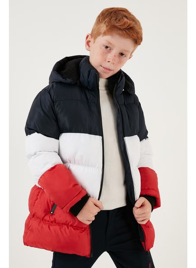 Lela Plush Lined Removable Hooded Puffer Coat Boys' Coat 57611967 - Image 2